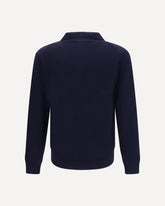 Polo collar Sweater - BLUE | Base Blu
