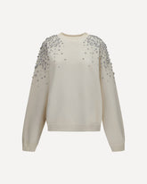 Embellished Sweatshirt - CREAM | Base Blu