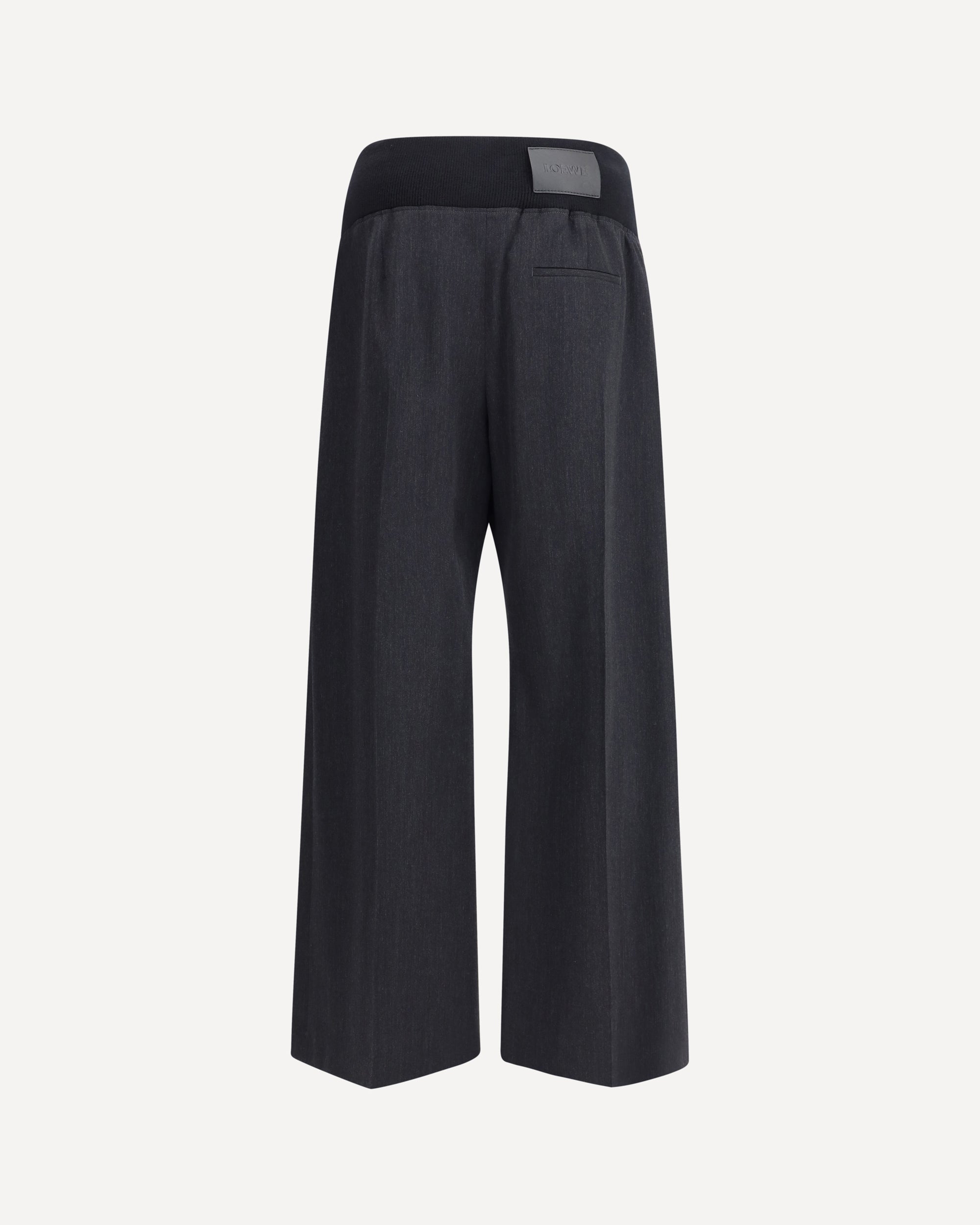 LOEWE Wool Gabardine Pants GREY | Base Blu