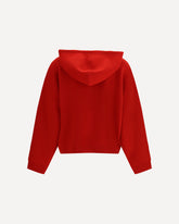 Felpa corta con cappuccio  - ROSSO | Base Blu