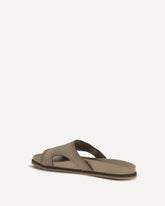 Leather Sandals - BEIGE | Base Blu