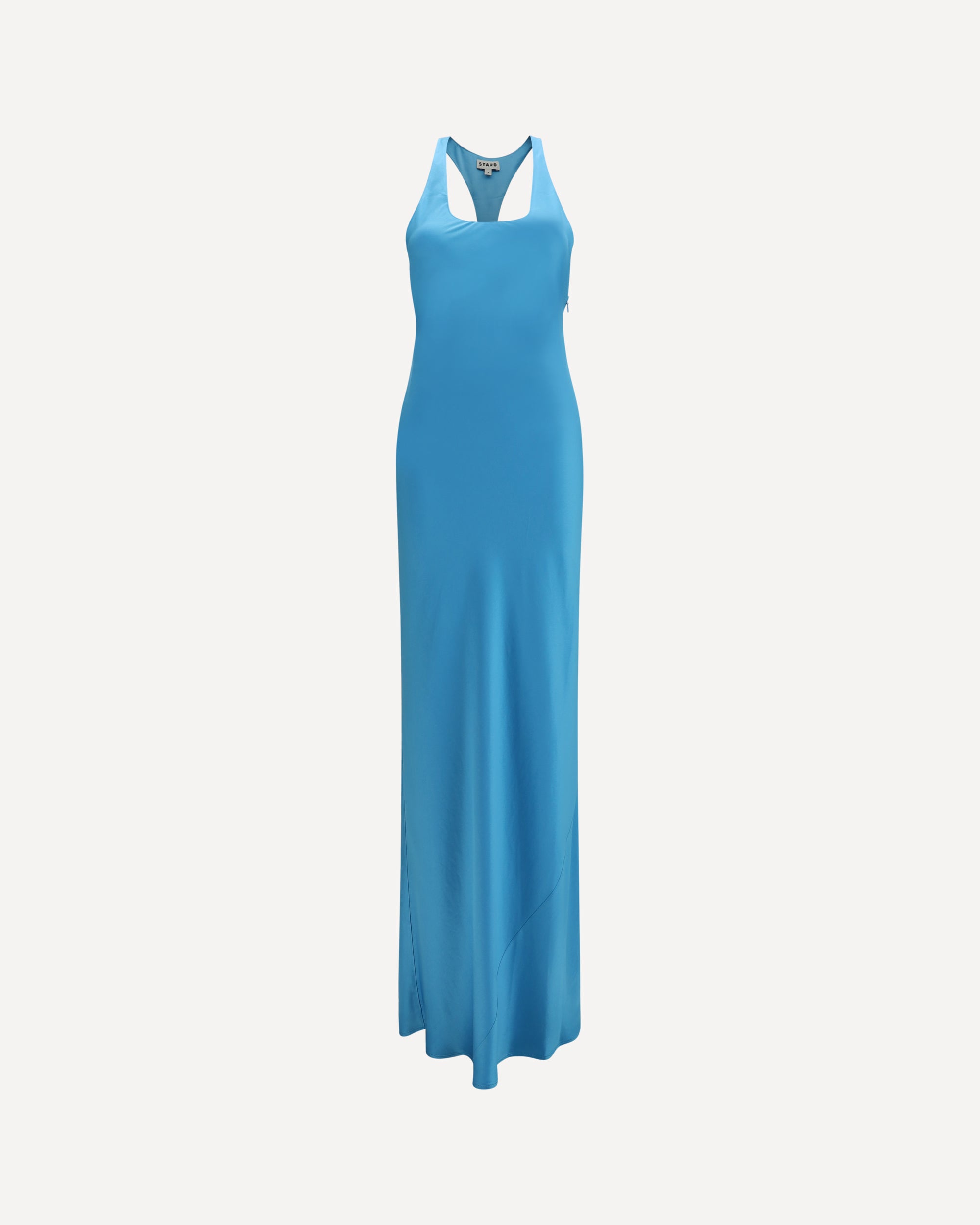 STAUD Juanita long Dress BLUE