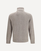 Wool, silk and cashmere Cardigan - GREY | Base Blu
