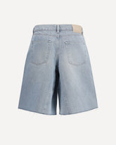 Midi Shorts Pale Coast Wash - LIGHT BLUE | Base Blu