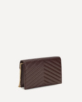 Pochette Envelope con catena Cassandre  - BORDEAUX | Base Blu