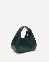 Mini studded Hobo Handbag - GREEN | Base Blu