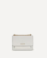Leather Shoulder Bag - WHITE | Base Blu