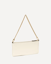 Leather Shoulder Bag - WHITE | Base Blu