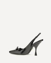 Leather Slingback Pumps - BLACK | Base Blu