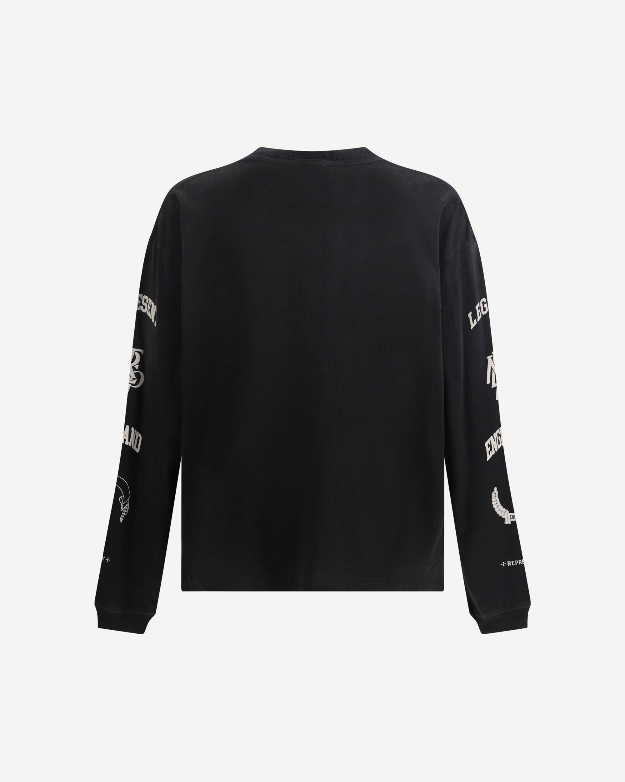 REPRESENT Legacy Crest long-sleeve T-shirt GREY | Base Blu