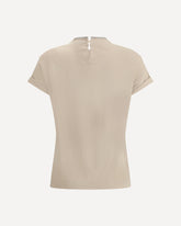 Cotton T-Shirt - BEIGE | Base Blu