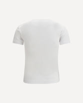 Off Stamp Rib Basic T-shirt - WHITE | Base Blu