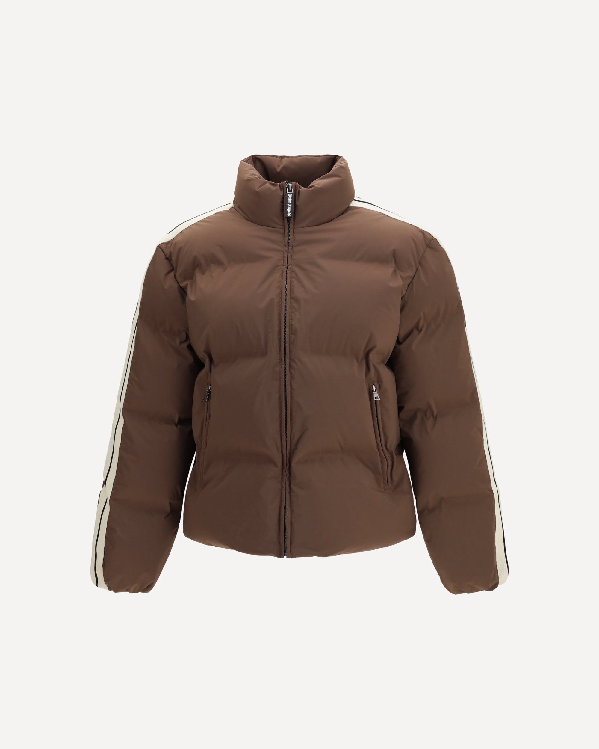 PALM ANGELS Classic logo track Down Jacket BROWN | Base Blu