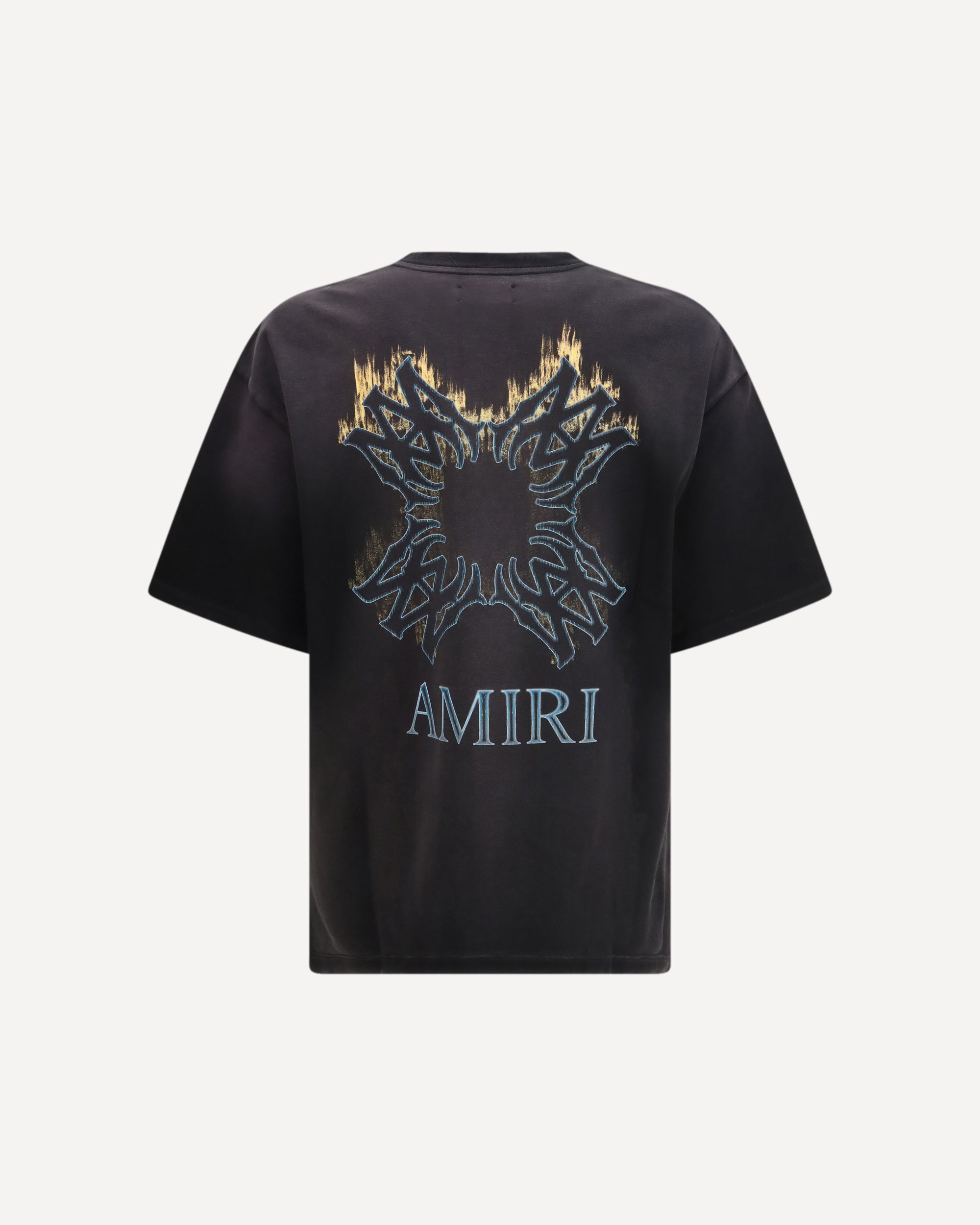 AMIRI MA Quad Flames Oversized T-shirt BLACK | Base Blu