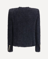 Tweed Spencer Jacket - BLACK | Base Blu