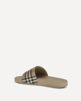 Check Slippers - BEIGE | Base Blu