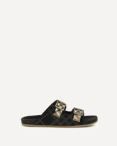 Check suede Urchin Sandals - MULTICOLOUR | Base Blu