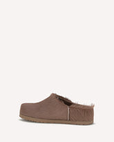 Otzo nubuck Clogs - BROWN | Base Blu
