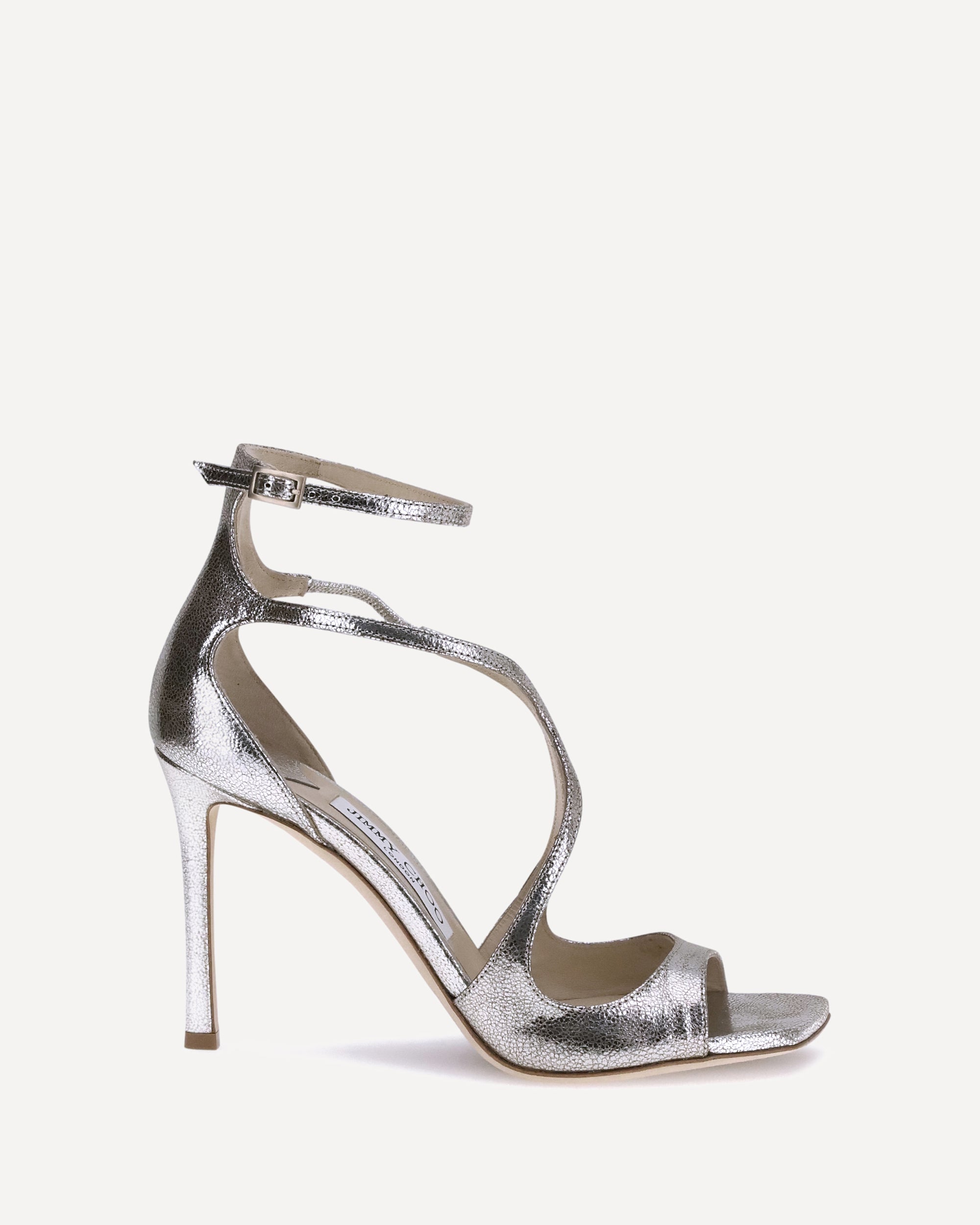 JIMMY CHOO Azia Sandals SILVER | Base Blu