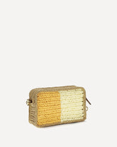 Raffia Shoulder Bag - MULTICOLOUR | Base Blu