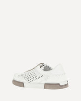 Mesh Panel Sneakers - WHITE | Base Blu