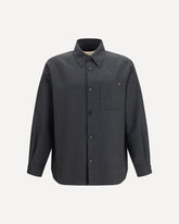 VLogo wool blend Jacket - GREY | Base Blu