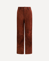 Suede Pants - BORDEAUX | Base Blu