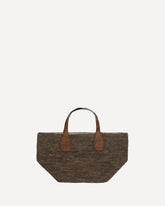 Borsa Tote Tokyo in rafia - MARRONE | Base Blu