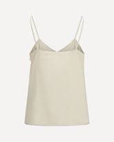 Filo diamante spaghetti strap Top - CREAM | Base Blu