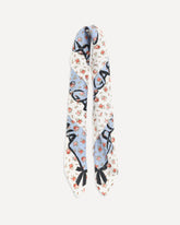 Silk Scarf with rose print - MULTICOLOUR | Base Blu