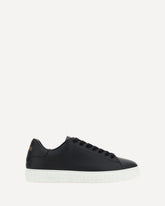 Leather Sneakers - BLACK | Base Blu