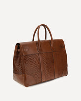 Borsa da Viaggio in pelle - MARRONE | Base Blu