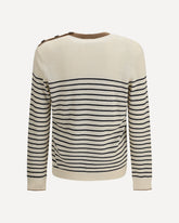 jacquard wool and cotton blend Sweater - MULTICOLOUR | Base Blu