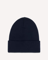 Cappello Beanie in lana vergine con logo - BLU | Base Blu