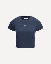 Embroidered T-shirt - BLUE | Base Blu