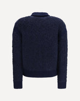 Alpaca-blend bouclé - BLUE | Base Blu