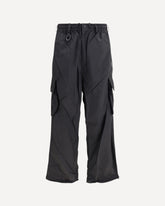 Nylon cargo Pants - BLACK | Base Blu