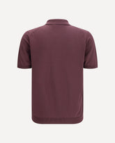 Regular-fit cotton Polo - PURPLE | Base Blu