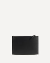 Large Antigona Stamped Clutch Bag - BLACK | Base Blu
