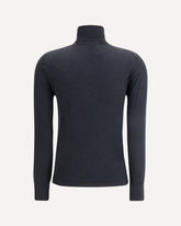 Cashmere turtleneck Sweater - BLACK | Base Blu