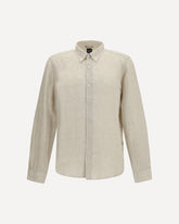 Regular-fit linen Shirt - BEIGE | Base Blu