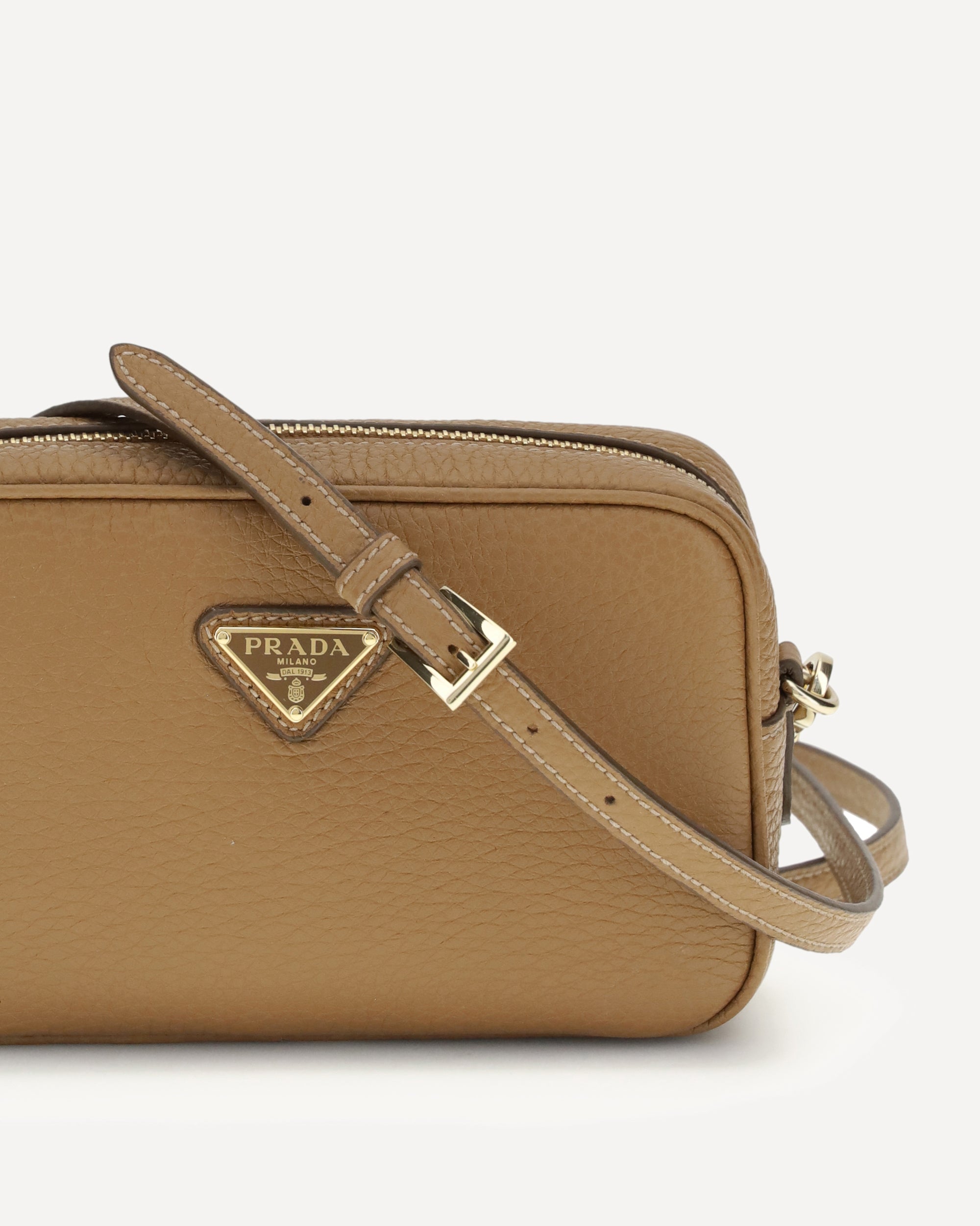【専用づかちん様】　PRADA ビジネスバッグ ベージュ ブラウン Prada Cannella Saffiano Lux Leather Small Double Zip Galleria Bag