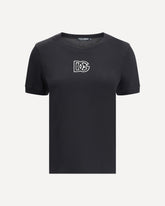 T-Shirt con logo - NERO | Base Blu