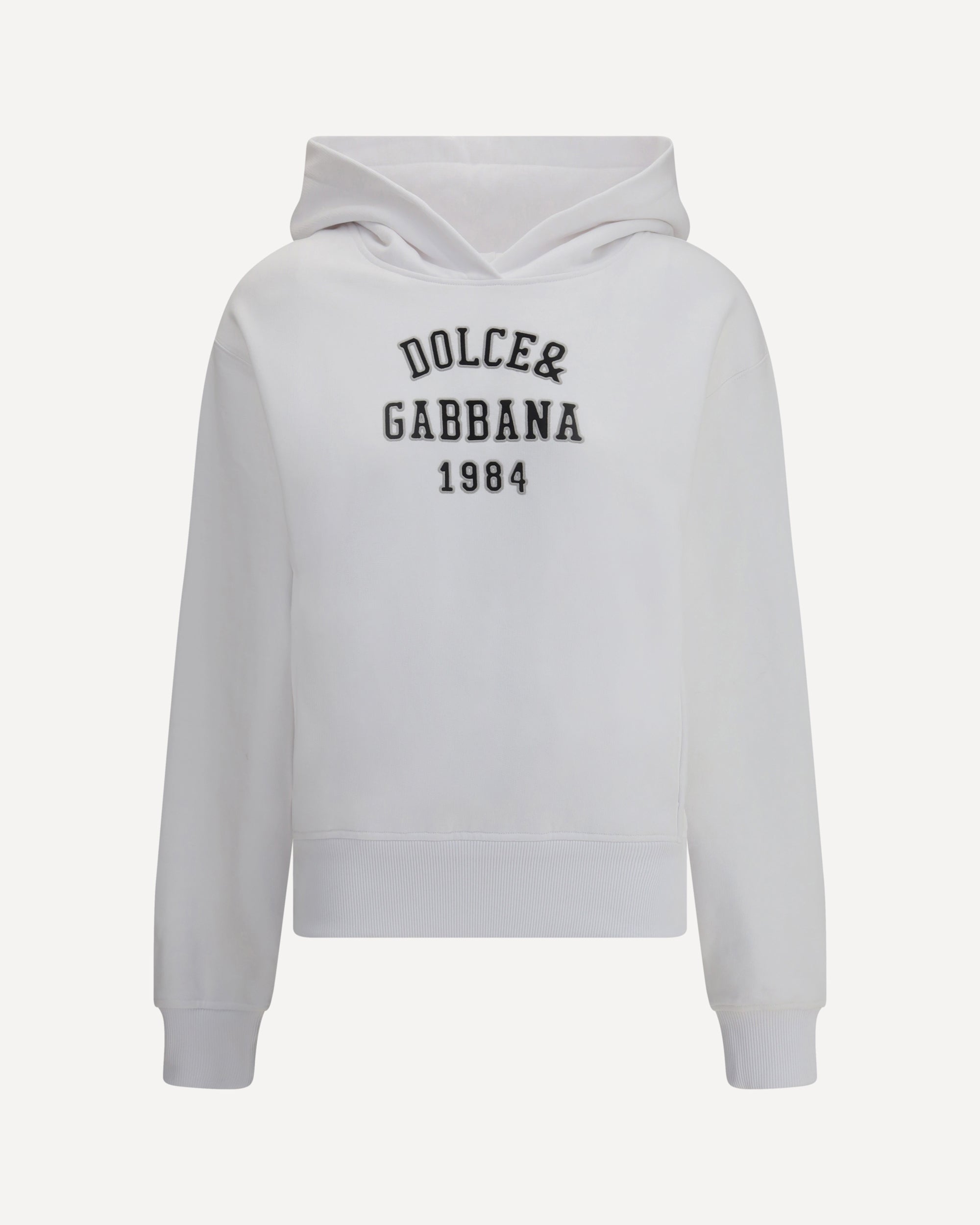 DOLCE & GABBANA Logo Hoodie WHITE | Base Blu
