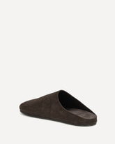 Suede Hudson Mules - BROWN | Base Blu
