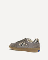 Sneakers Terrace in pelle e Check - GRIGIO | Base Blu