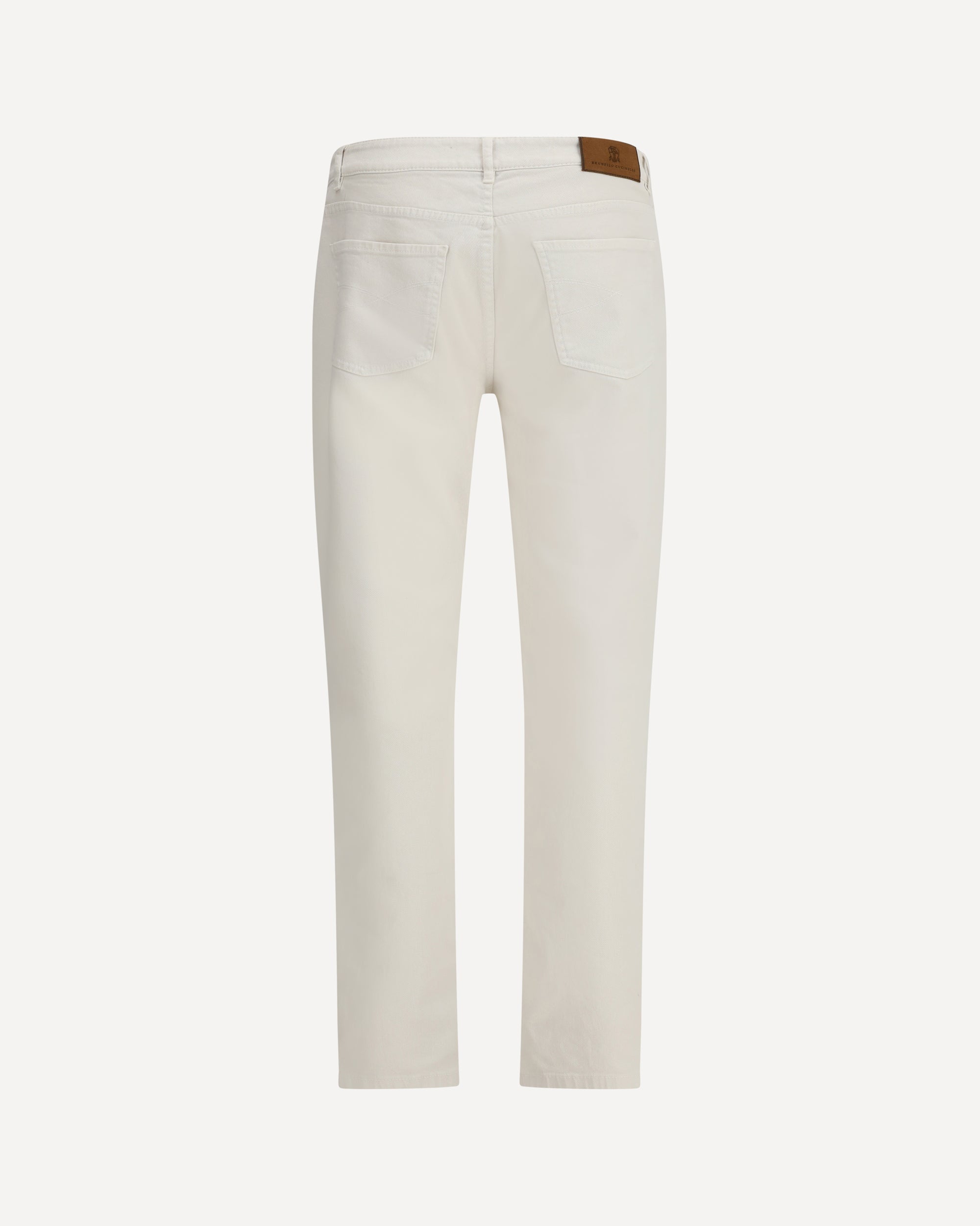BRUNELLO CUCINELLI Cotton slim Jeans WHITE | Base Blu