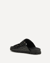 Nappa leather Slippers - BLACK | Base Blu