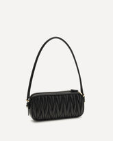 Leather Shoulder Bag - BLACK | Base Blu