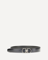 Reversible and adjustable Gancini Belt - BLUE | Base Blu